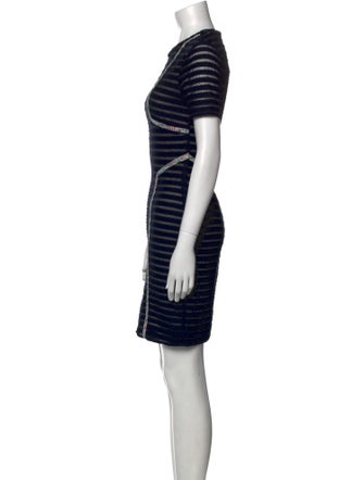 Yigal Azrouël Striped Mini Dress