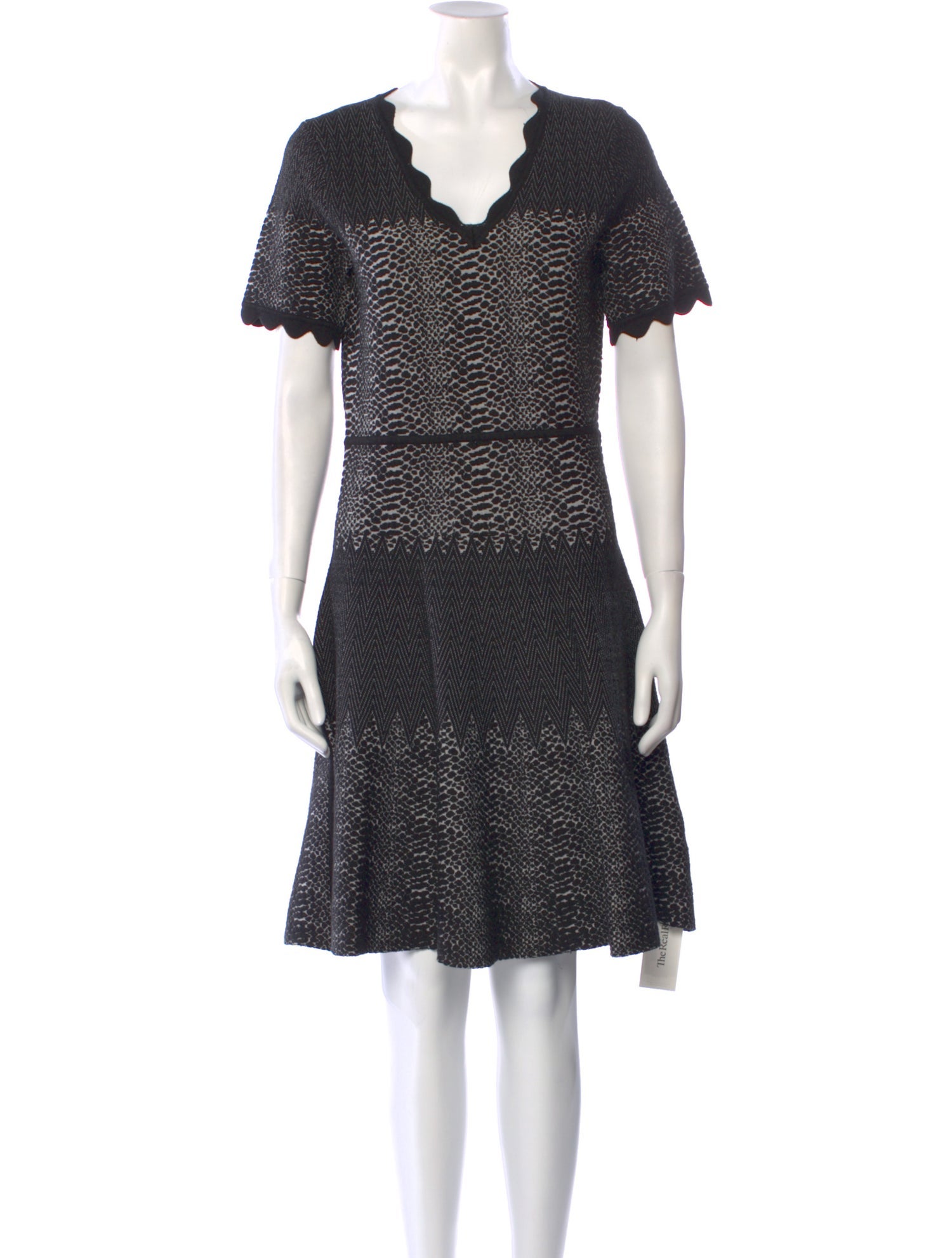 Yigal Azrouël V-Neck Knee-Length Dress