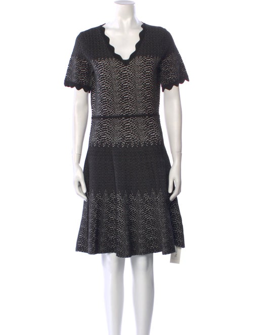 Yigal Azrouël V-Neck Knee-Length Dress