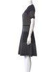 Yigal Azrouël V-Neck Knee-Length Dress