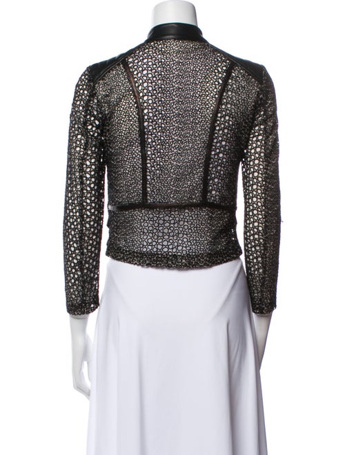 Yigal Azrouël Silk Printed Biker Jacket