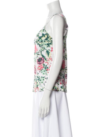 Yigal Azrouël Floral Print V-Neck Top