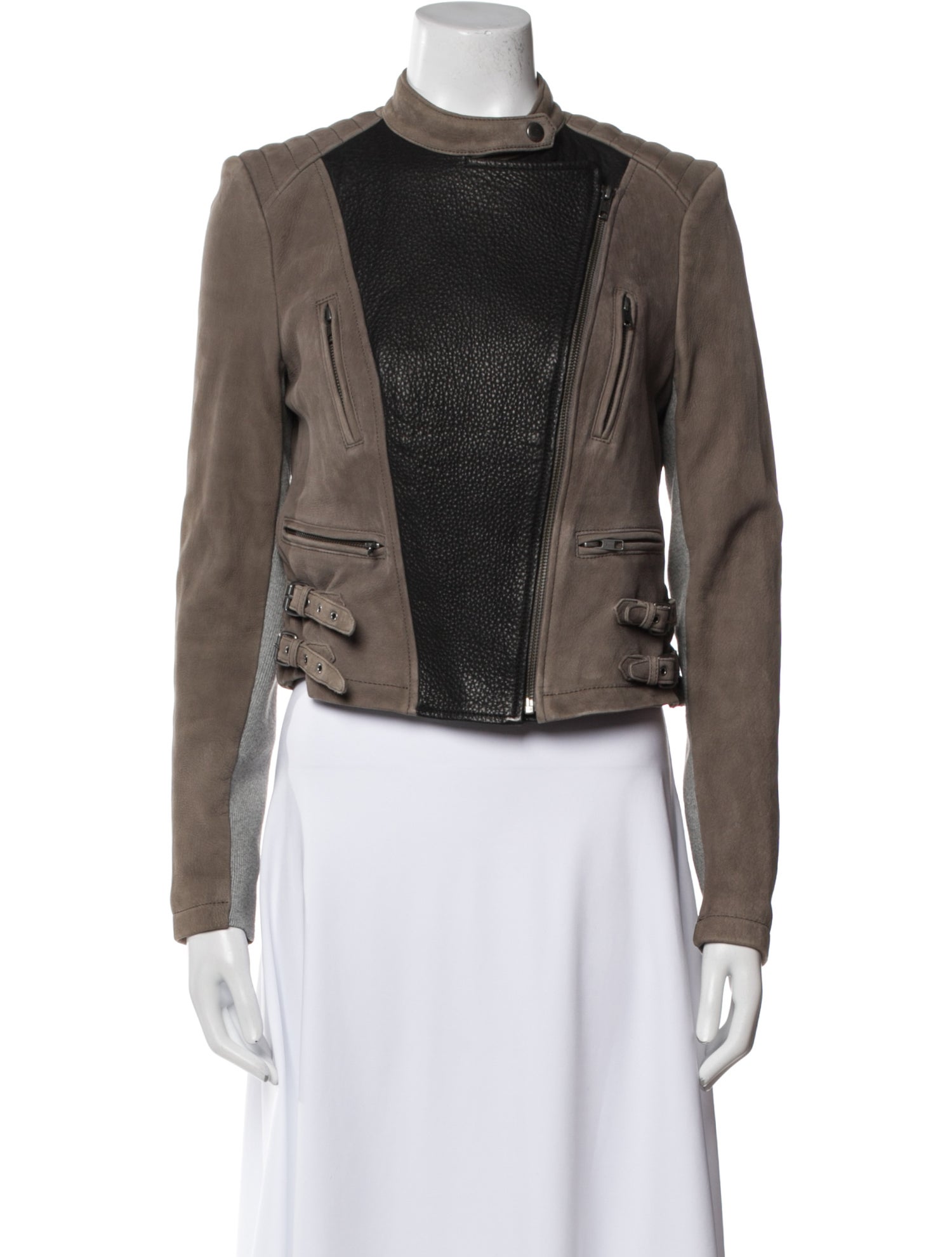 Yigal Azrouël Lamb Leather Biker Jacket