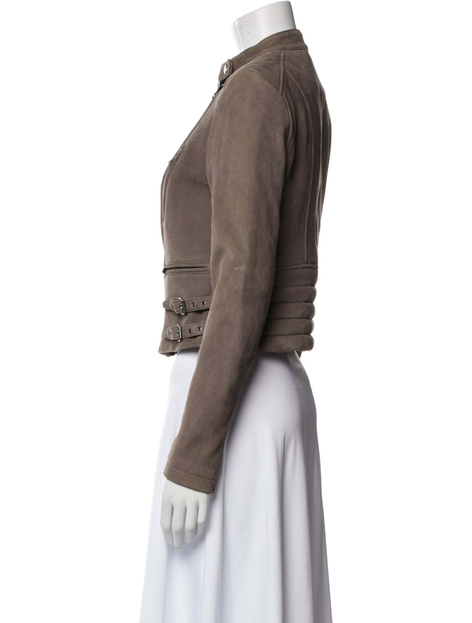 Yigal Azrouël Lamb Leather Biker Jacket