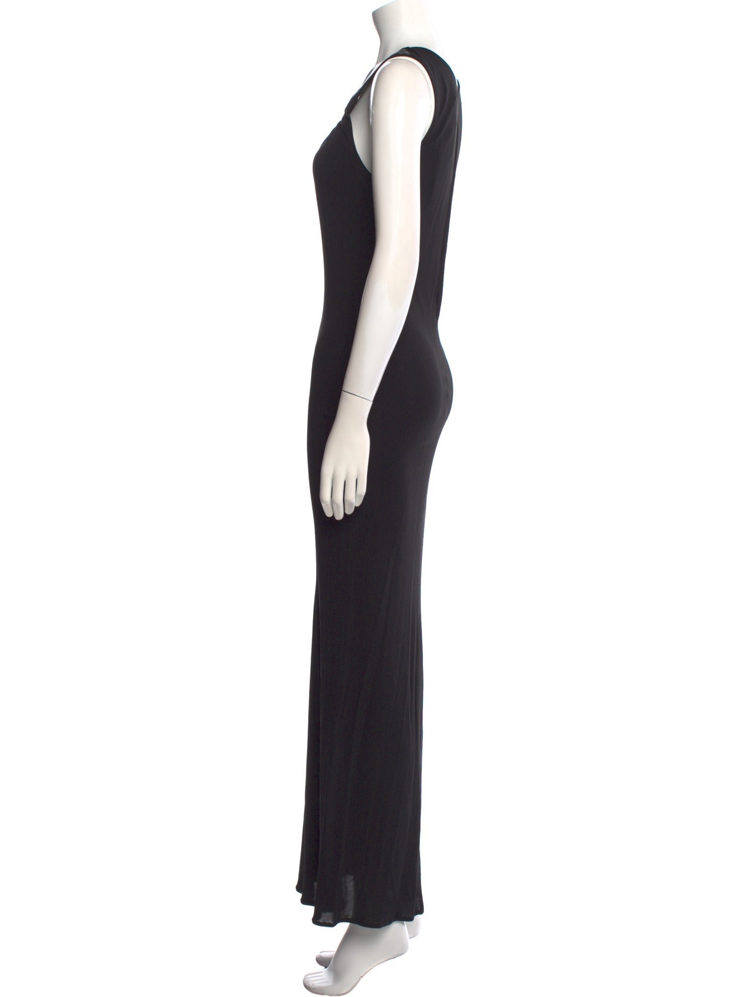 Yigal Azrouël Scoop Neck Long Dress