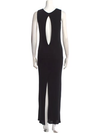 Yigal Azrouël Scoop Neck Long Dress