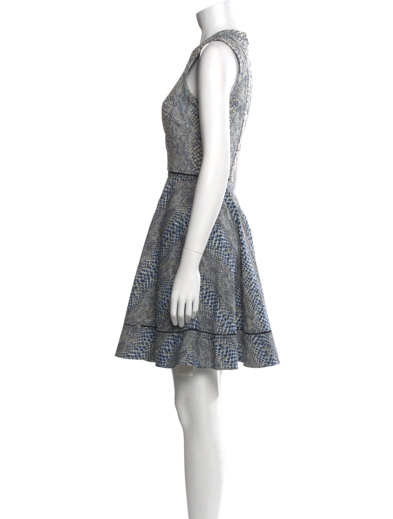 Yigal Azrouël Animal Print Knee-Length Dress