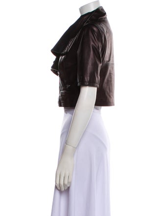 Yigal Azrouël Leather Biker Jacket