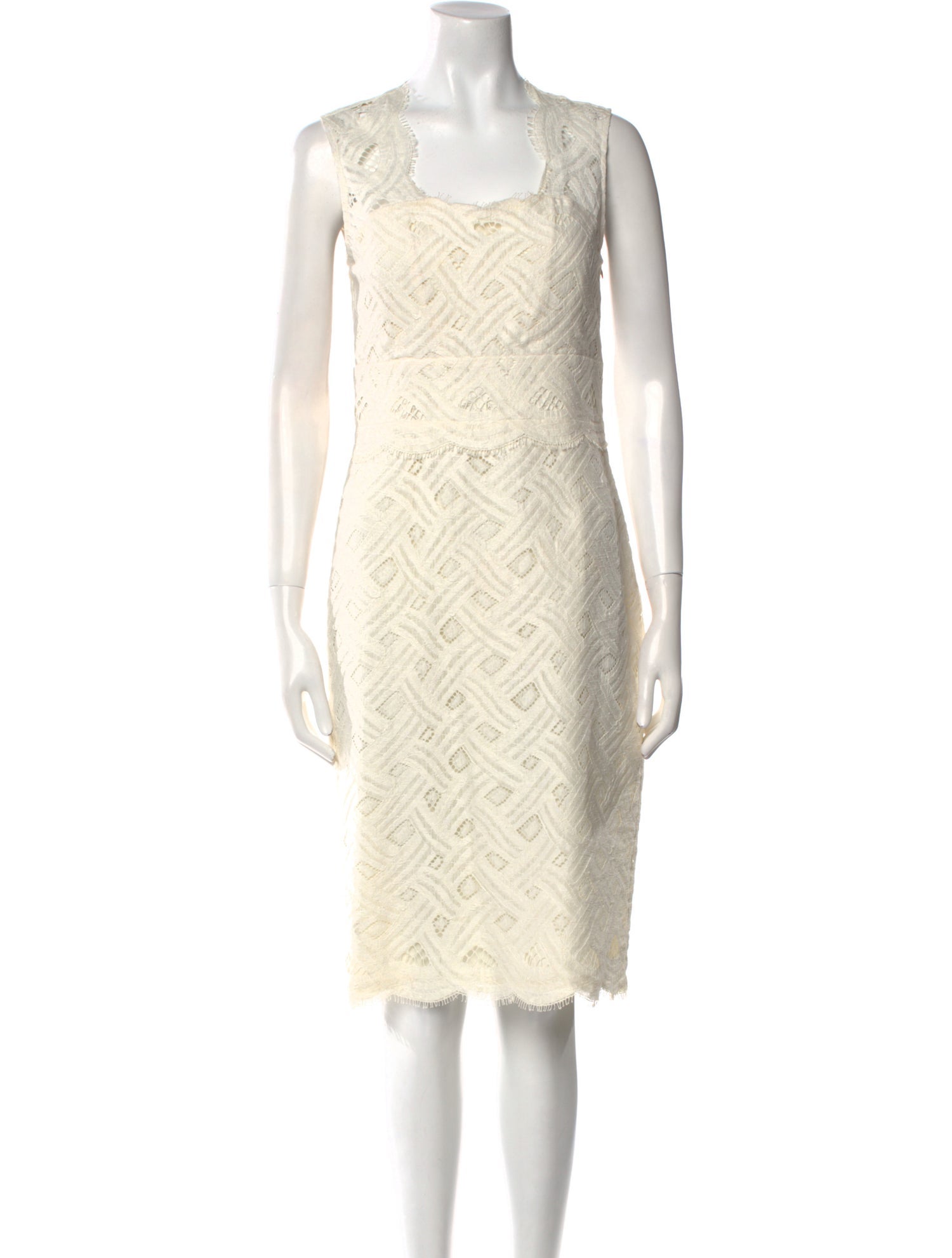 Yigal Azrouël Lace Pattern Knee-Length Dress w/ Tags