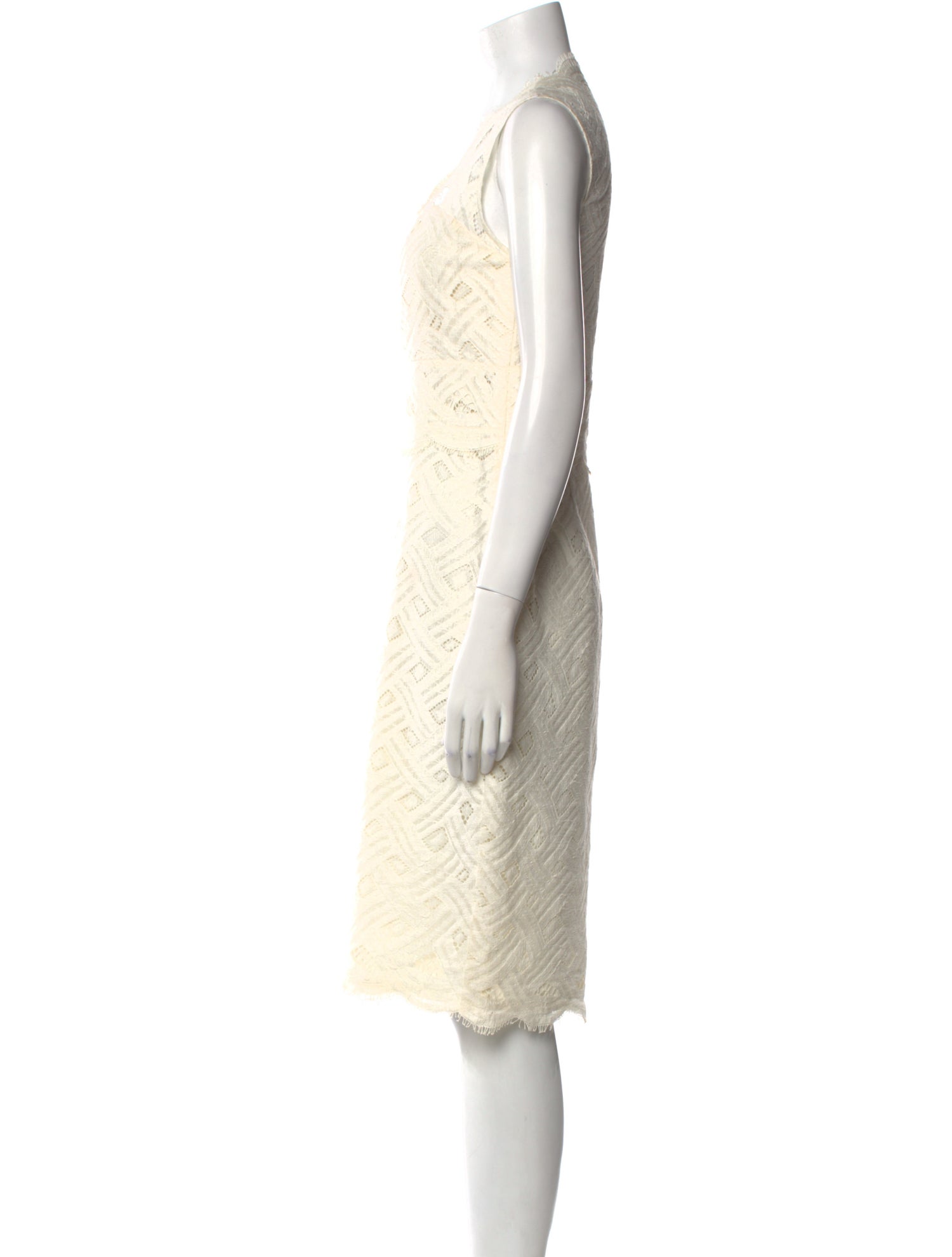 Yigal Azrouël Lace Pattern Knee-Length Dress w/ Tags