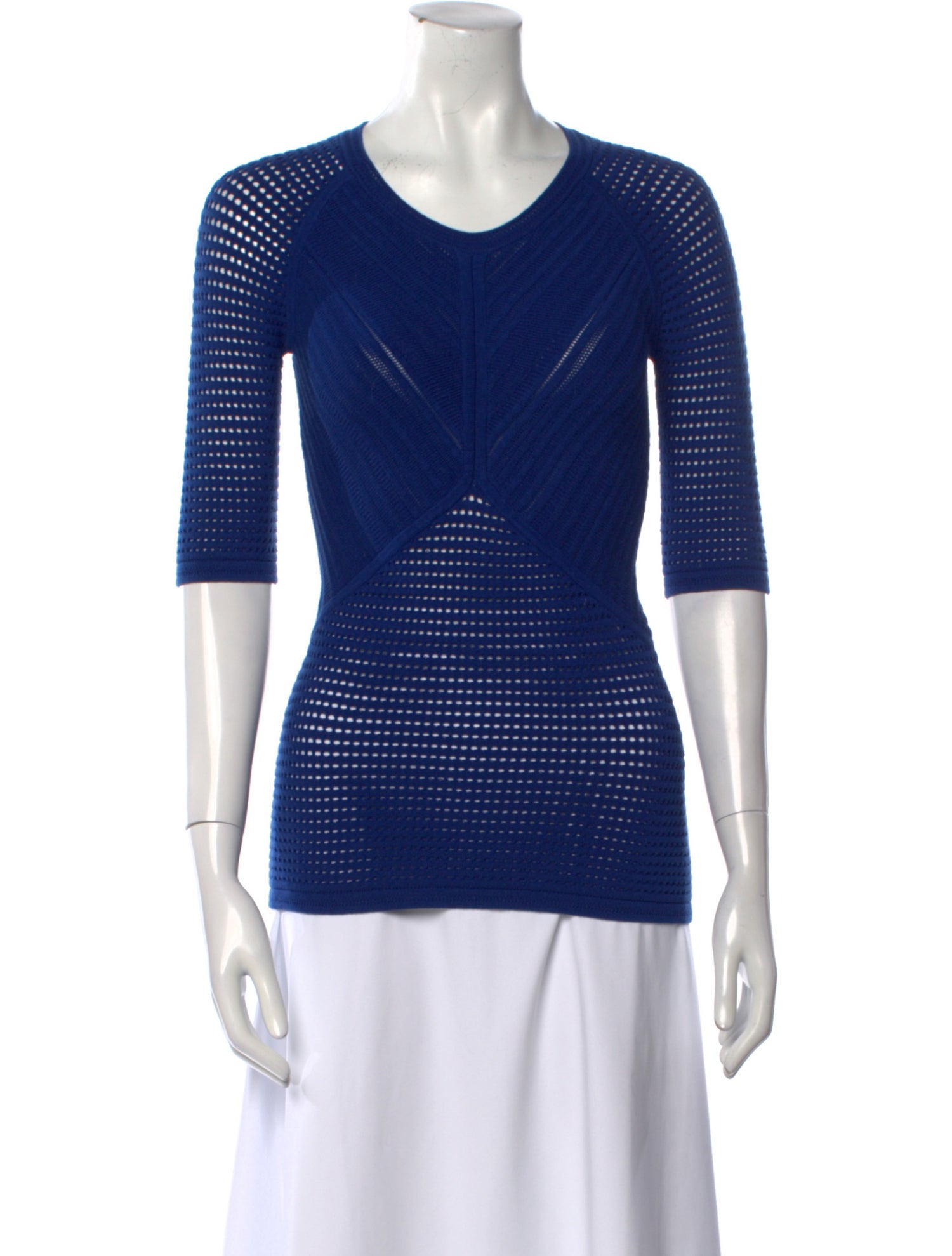 Yigal Azrouël Striped Scoop Neck Sweater