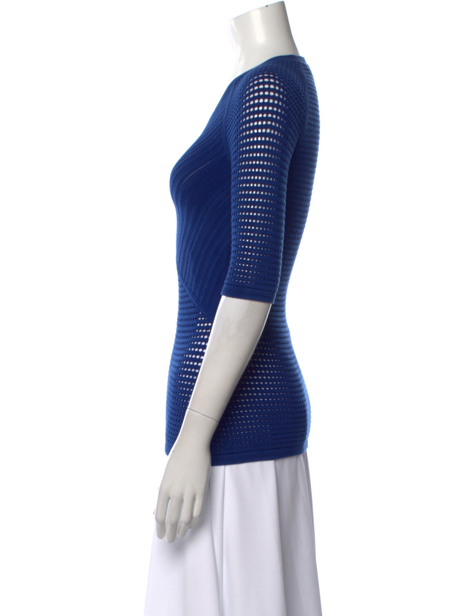 Yigal Azrouël Striped Scoop Neck Sweater