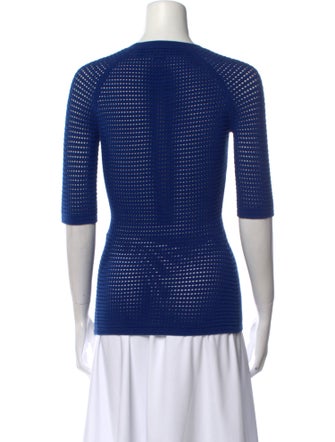 Yigal Azrouël Striped Scoop Neck Sweater