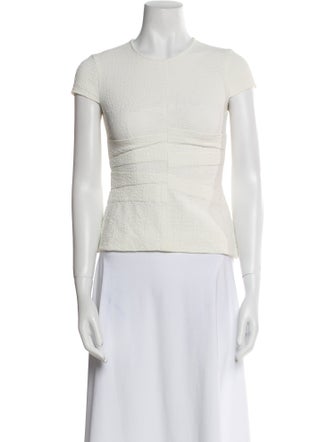 Yigal Azrouël Crew Neck Short Sleeve Top