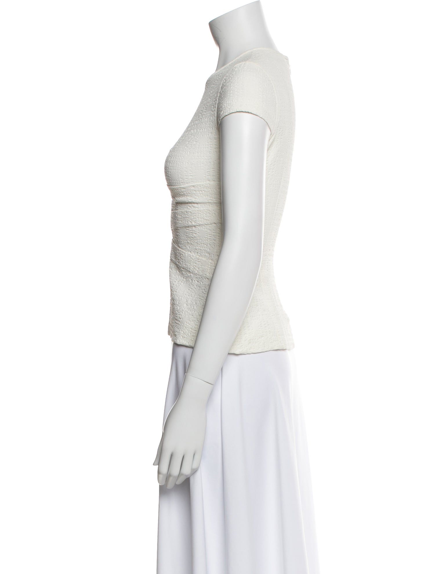 Yigal Azrouël Crew Neck Short Sleeve Top