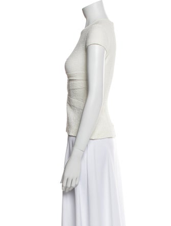 Yigal Azrouël Crew Neck Short Sleeve Top