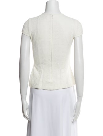 Yigal Azrouël Crew Neck Short Sleeve Top