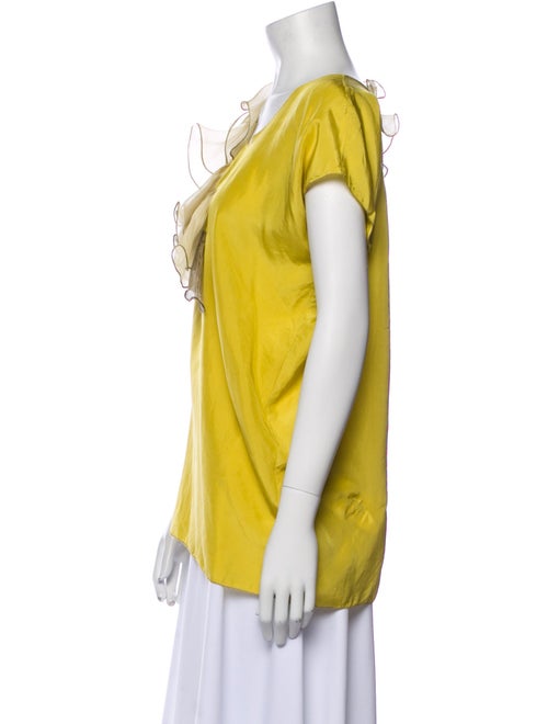 Yigal Azrouël Silk Cowl Neck Blouse