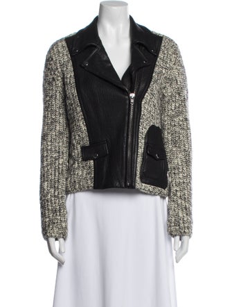 Yigal Azrouël Wool Tweed Pattern Jacket
