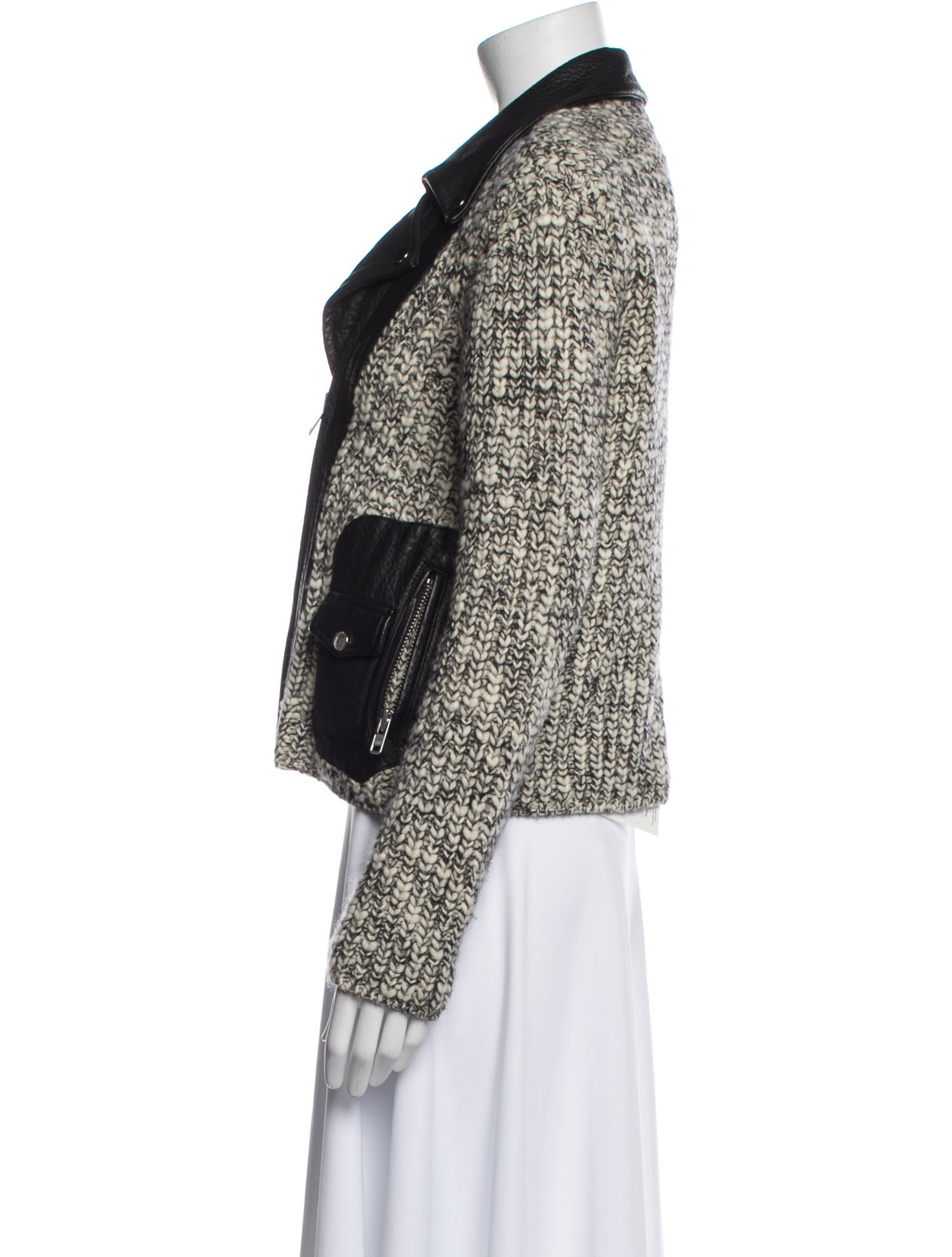 Yigal Azrouël Wool Tweed Pattern Jacket