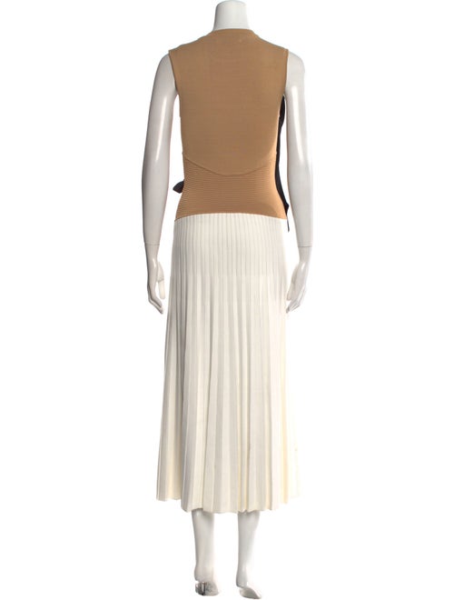 Yigal Azrouël Colorblock Pattern Long Dress