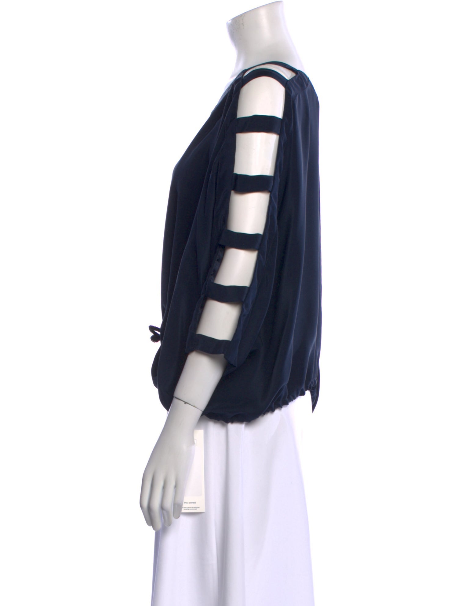 Yigal Azrouël Silk Scoop Neck Blouse