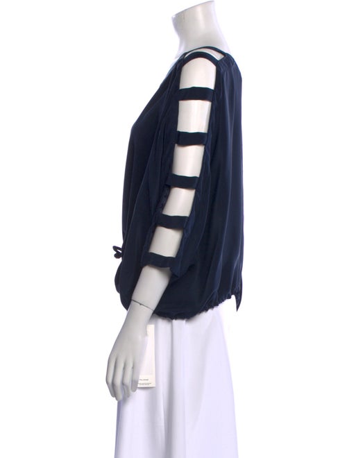 Yigal Azrouël Silk Scoop Neck Blouse