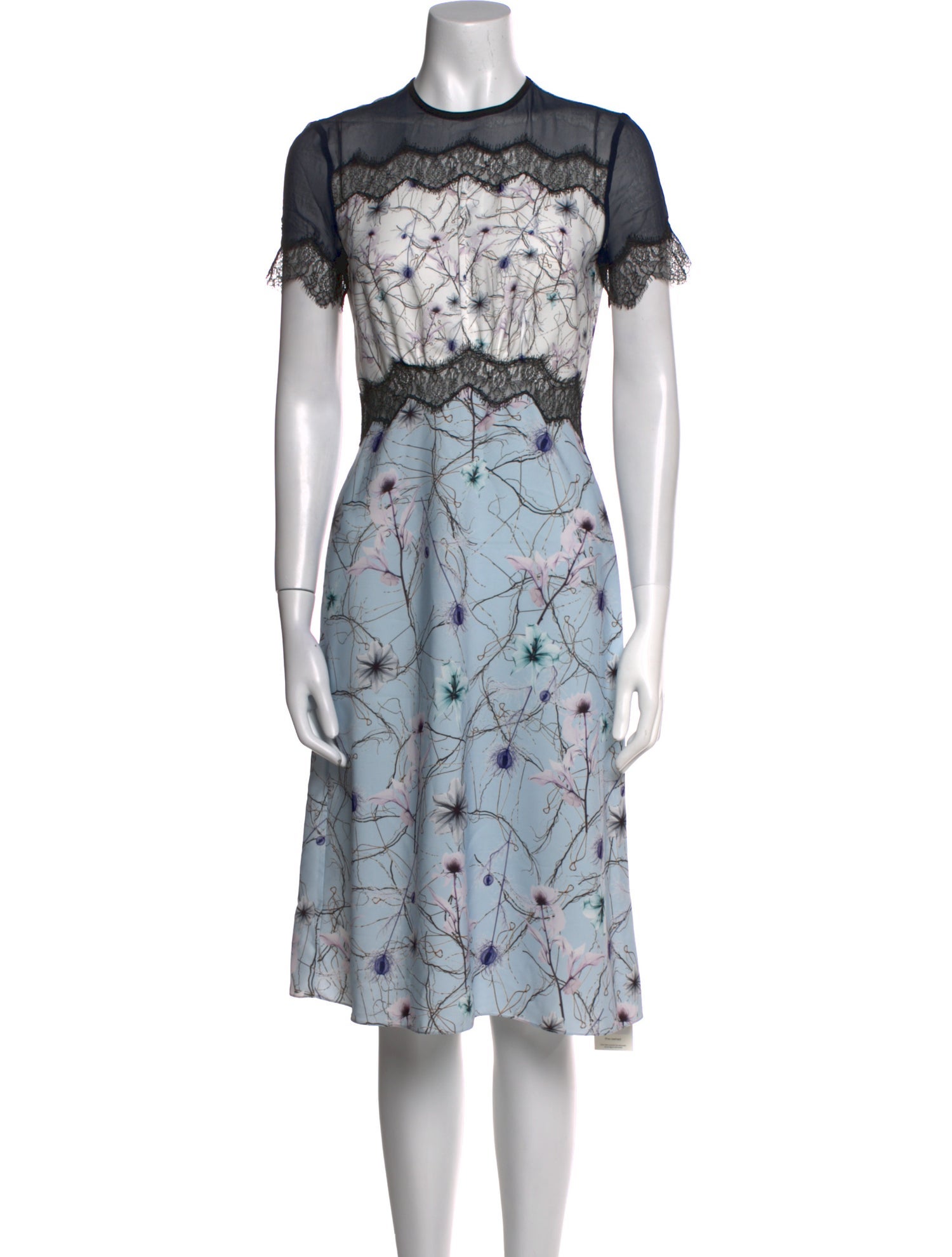 Yigal Azrouël Floral Print Knee-Length Dress