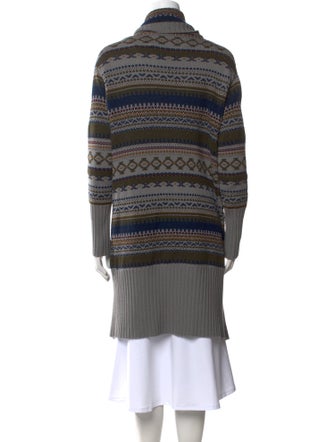 Yigal Azrouël Striped Open Front Sweater
