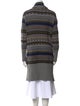 Yigal Azrouël Striped Open Front Sweater