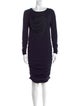 Yigal Azrouël Wool Knee-Length Dress