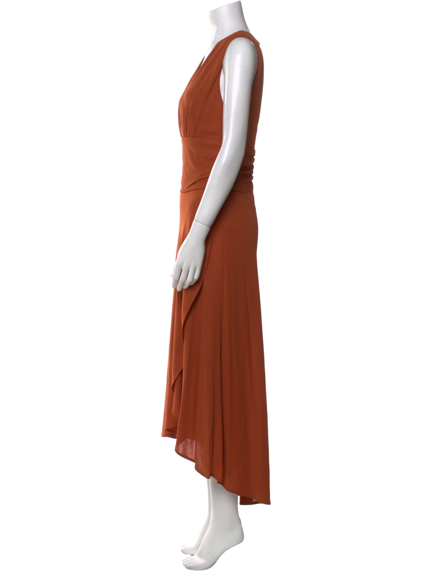 Yigal Azrouël V-Neck Long Dress