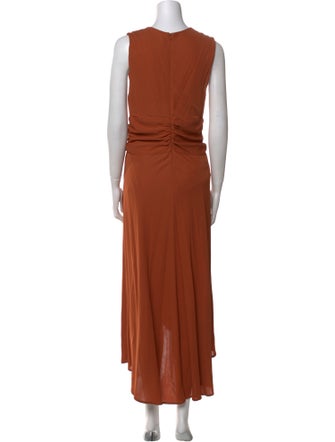 Yigal Azrouël V-Neck Long Dress