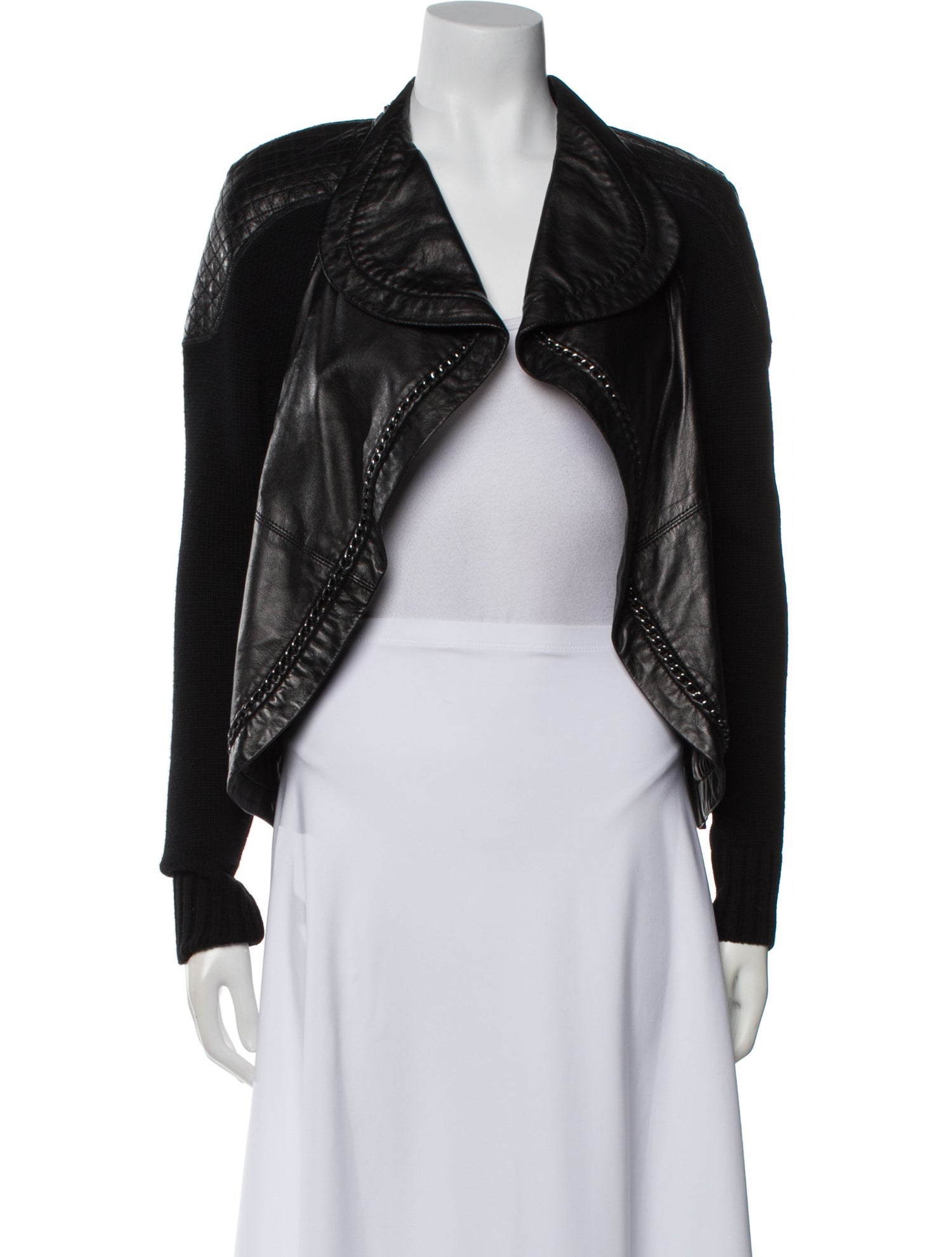 Yigal Azrouël Leather Bolero