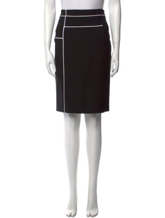 Yigal Azrouël Striped Knee-Length Skirt