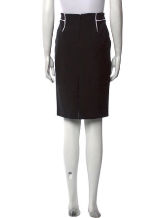 Yigal Azrouël Striped Knee-Length Skirt