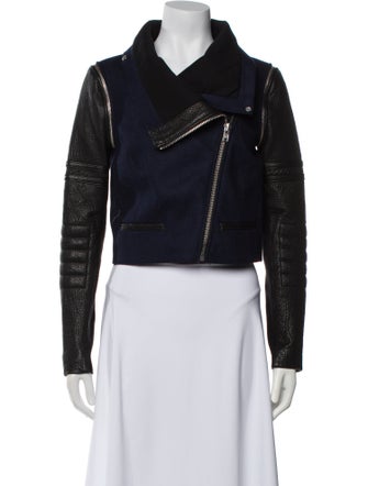 Yigal Azrouël Wool Biker Jacket