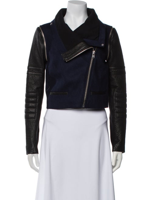Yigal Azrouël Wool Biker Jacket