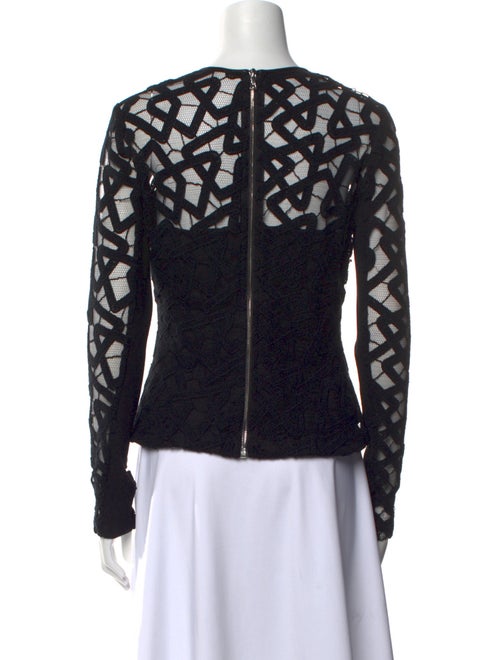 Yigal Azrouël Crew Neck Long Sleeve Top