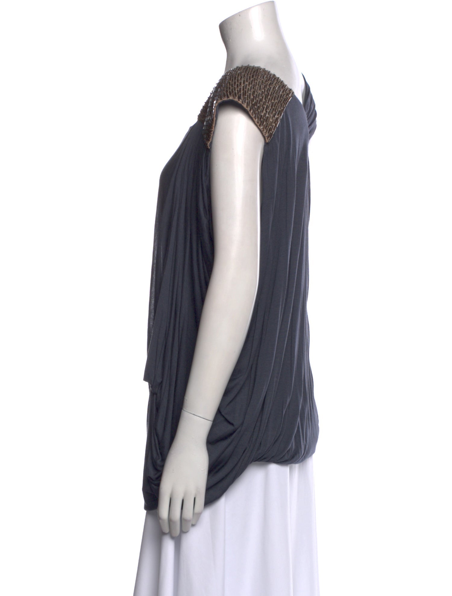 Yigal Azrouël One-Shoulder Short Sleeve Blouse