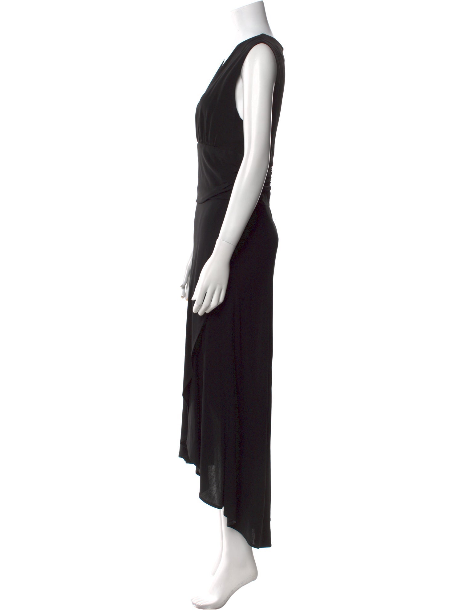 Yigal Azrouël V-Neck Long Dress