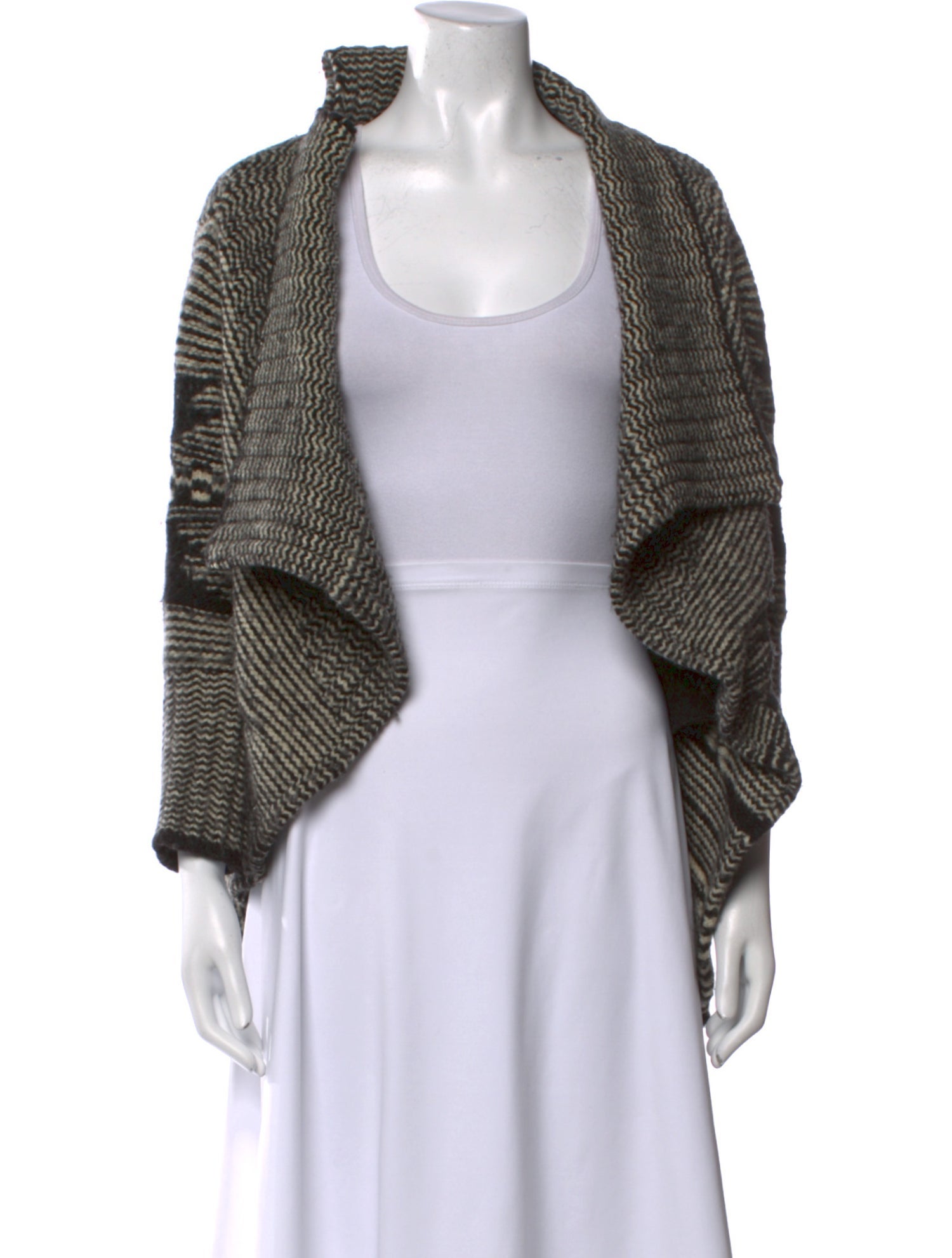 Yigal Azrouël Wool Open Front Sweater