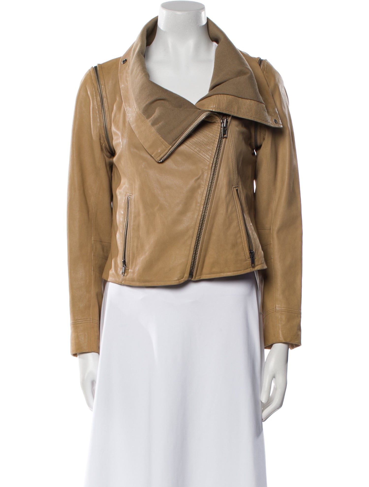 Yigal Azrouël Lamb Leather Biker Jacket
