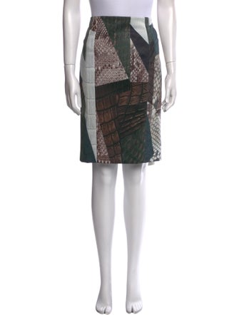 Yigal Azrouël Printed Knee-Length Skirt