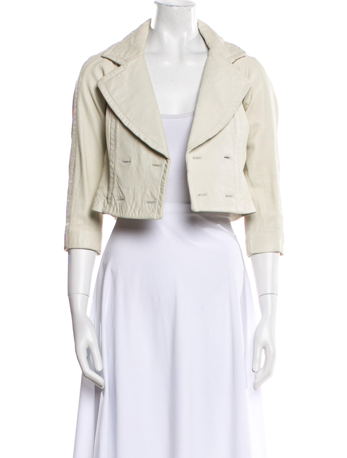 Yigal Azrouël Leather Bolero