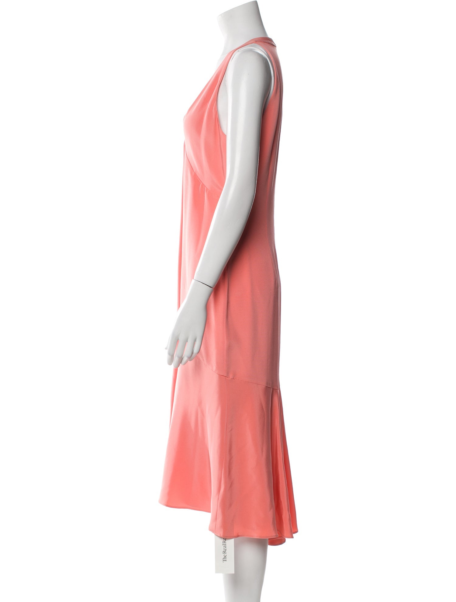 Yigal Azrouël V-Neck Midi Length Dress