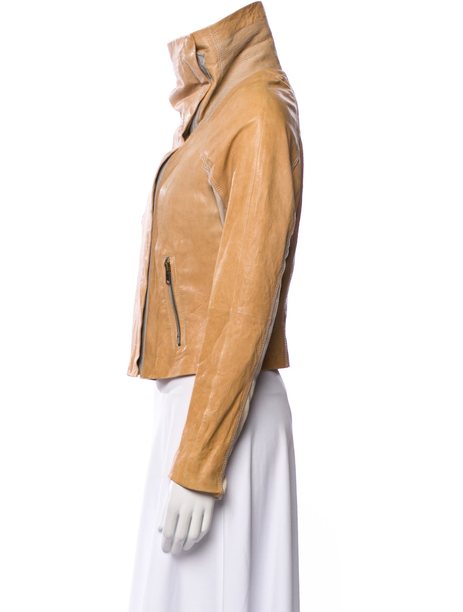 Yigal Azrouël Leather Biker Jacket