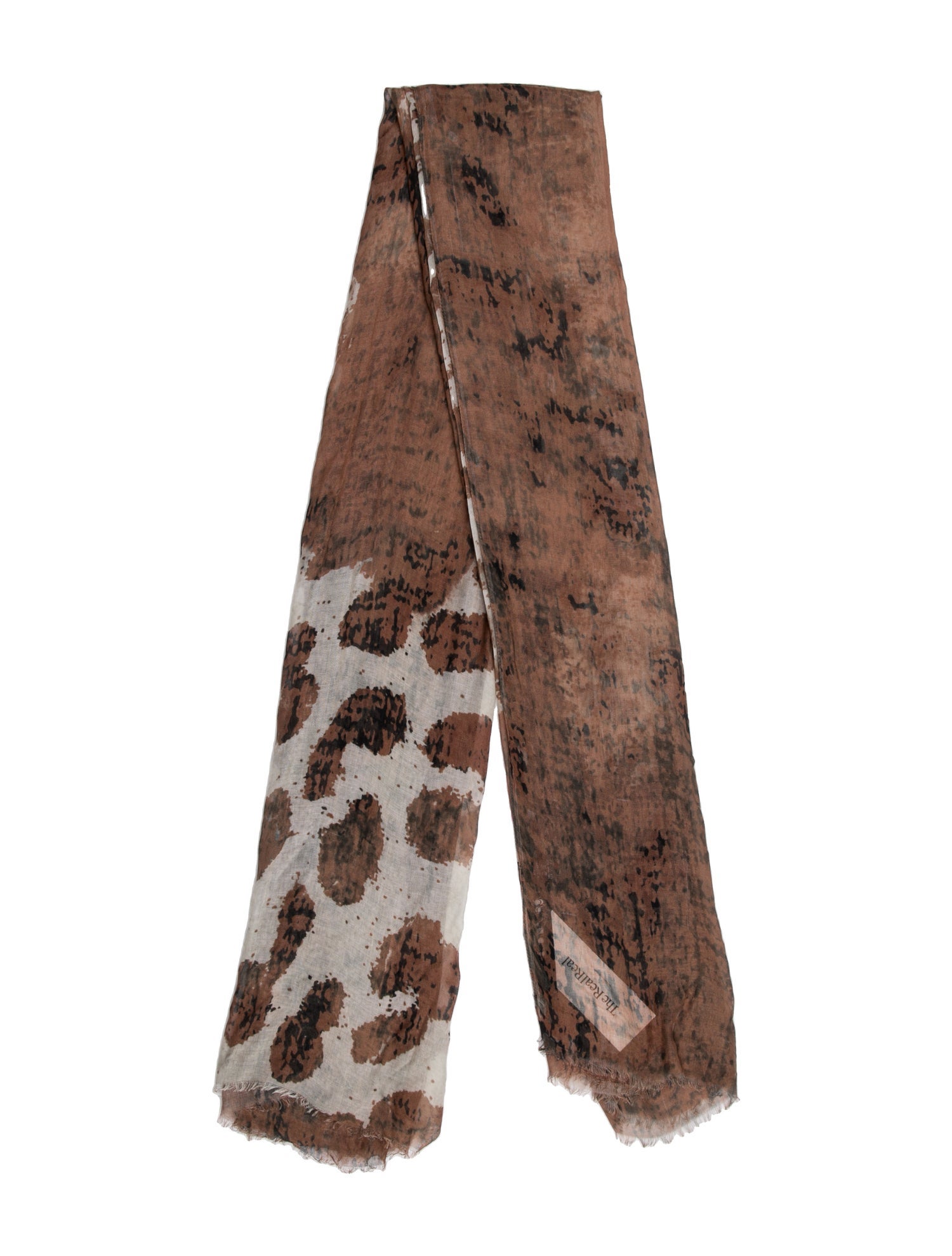 Yigal Azrouël Cashmere Animal Print Scarf