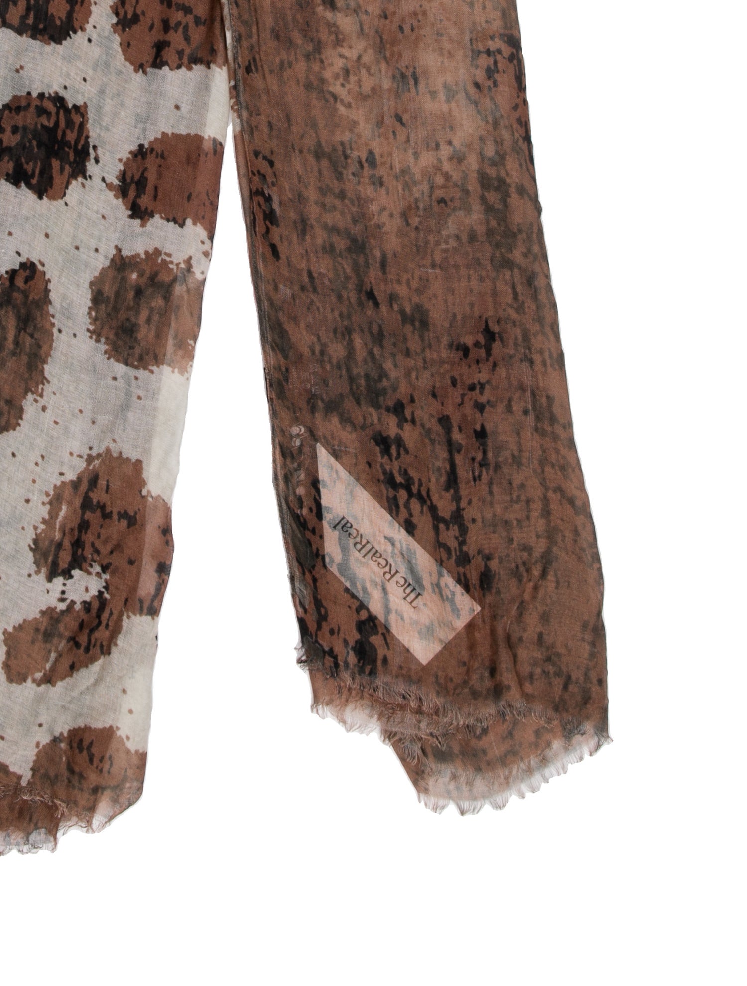 Yigal Azrouël Cashmere Animal Print Scarf