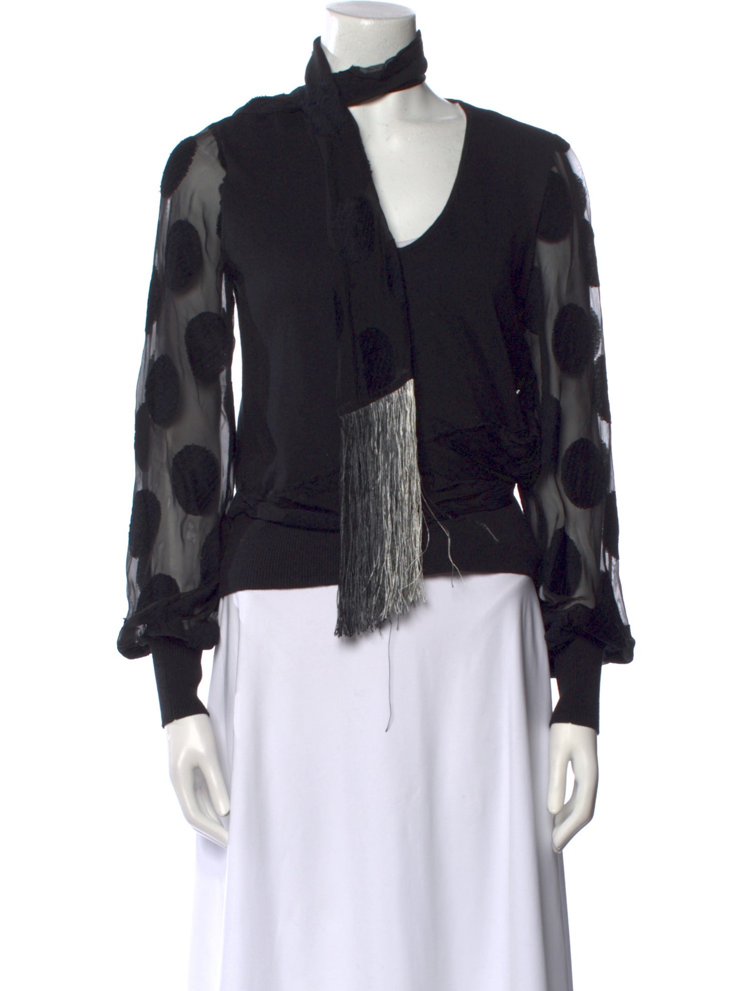 Yigal Azrouël Silk Animal Print Blouse